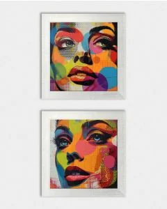 Posterset 'Colorfaces B2' - 2 Poster
