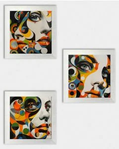 Posterset 'Colorfaces C3' - 3 Poster
