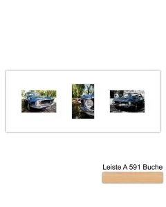 Galerierahmen Design 4248, 25x62,5, 3 Ausschnitte 10x15 buche-natur
