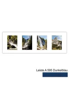 Galerierahmen Design 4206, 25x77, 4 Ausschnitte 13x18 dunkelblau