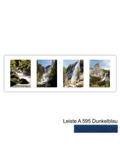 Galerierahmen Design 4210, 25x77, 4 Ausschnitte 15x20 dunkelblau