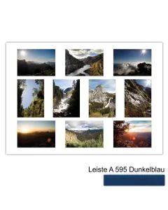 Galerierahmen Design 4240, 50x70, 10 Ausschnitte 13x18 dunkelblau