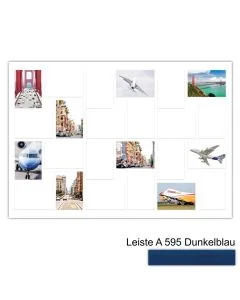 Galerierahmen Design 4246, 70x100, 24 Ausschnitte 13x18 dunkelblau