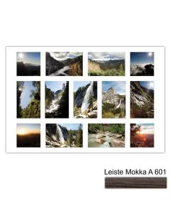 Galerierahmen Design 4233, 40x60, 9 Ausschnitte 10x15, 4 Ausschnitte 10x10 mokka