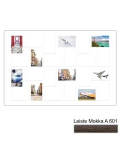 Galerierahmen Design 4244, 60x90, 24 Ausschnitte 10x15 mokka