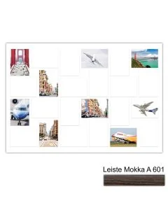 Galerierahmen Design 4246, 70x100, 24 Ausschnitte 13x18 mokka