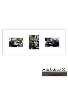 Galerierahmen Design 4248, 25x62,5, 3 Ausschnitte 10x15 mokka
