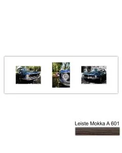 Galerierahmen Design 4249, 25x77, 3 Ausschnitte 13x18 mokka