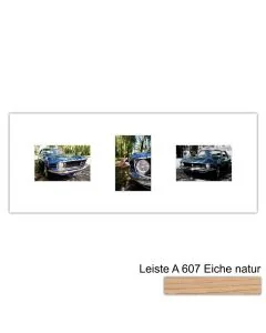 Galerierahmen Design 4248, 25x62,5, 3 Ausschnitte 10x15 braun-eiche-natur