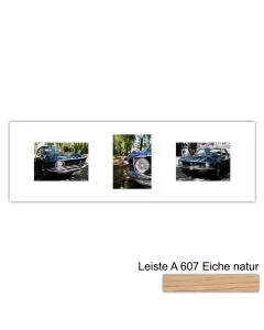 Galerierahmen Design 4249, 25x77, 3 Ausschnitte 13x18 braun-eiche-natur