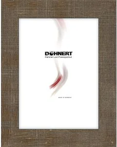 Kunststoffrahmen D103 braun weiß schraffiert