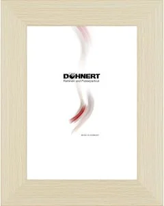 Kunststoffrahmen D104 natur-weiß