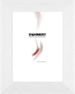 Kunststoffrahmen D104 schneeweiß
