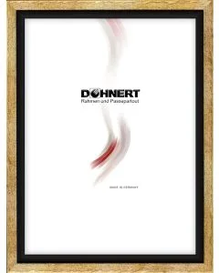 Holzrahmen D149 gold-schwarz