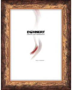 Holzrahmen Paderborn Rot-Gold, schraffiert