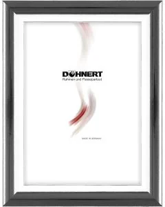 Kunststoffrahmen D246 silber glänzend