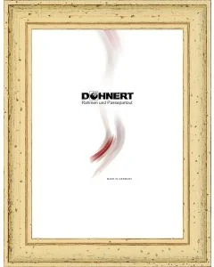 Holzrahmen D248 zartgelb gekerbt