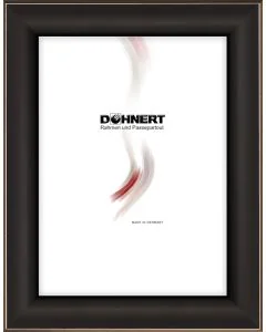 Holzrahmen D253 Schwarz-Silberkante