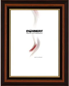Holzrahmen D270 dunkelbraun-rot-gold
