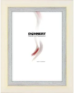 Holzrahmen D288 weiß-silber