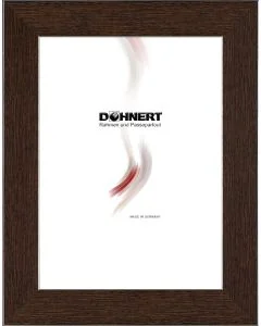 Kunststoffrahmen D317 dunkelbraun-silber