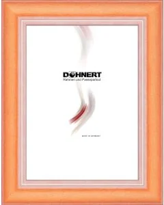 Holzrahmen D322 rot-hellorange matt