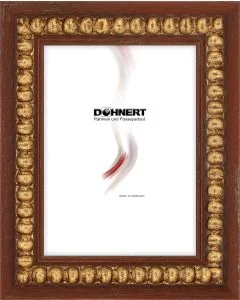 Holzrahmen D375 rotbraun-gold