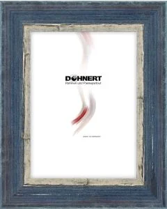 Holzrahmen D380 dunkelblau-weiß