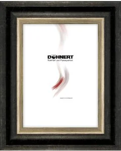 Holzrahmen D413 schwarz-silber