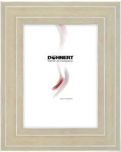Holzrahmen D413 cremeweiß-silber
