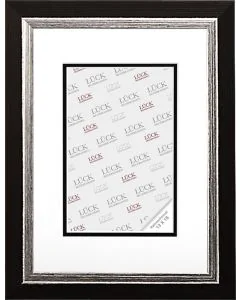 Kunststoffrahmen SL293 Schwarz Silber