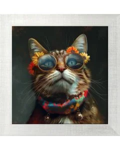 Posterset 'Hippycats D1' - 4 Poster