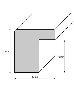 Holzrahmen D117 pflaume