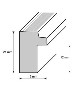 Holzrahmen D173 bronze-dunkelbraun