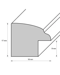 Holzrahmen D185 senfgelb