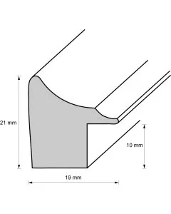 Holzrahmen D196 pflaume