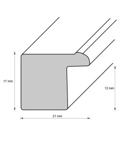 Holzrahmen D225 Braun-Silber