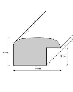 Holzrahmen D233 senfgelb