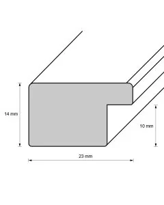 Holzrahmen Trier alu-silber