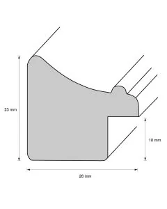 Holzrahmen D2510 Silber