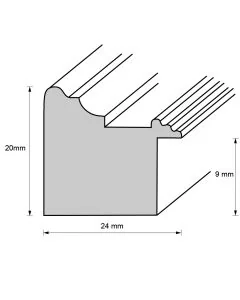 Holzrahmen D261 orangebraun matt