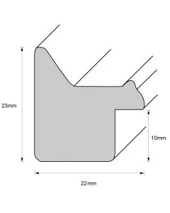 Holzrahmen D262 Weiß