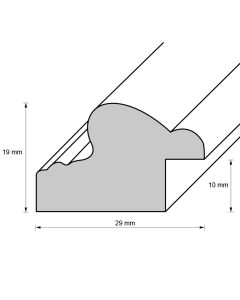 Holzrahmen D270 weiss