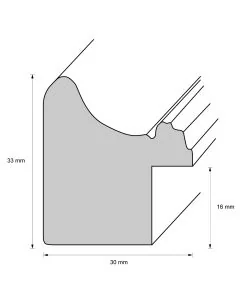 Holzrahmen D2820 Silber