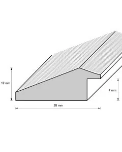 MDF-Rahmen D287 graubraun