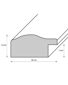 Holzrahmen D312 Silber