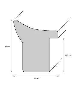 Holzrahmen D3510 Silber