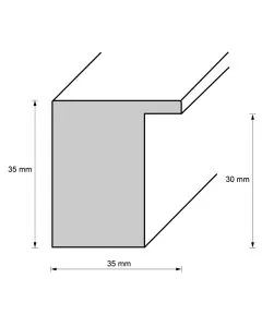 Holzrahmen D359 senfgelb