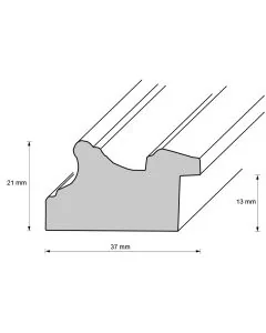 Holzrahmen D377 dunkelviolett -braun