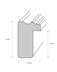 Holzrahmen D404 Silber